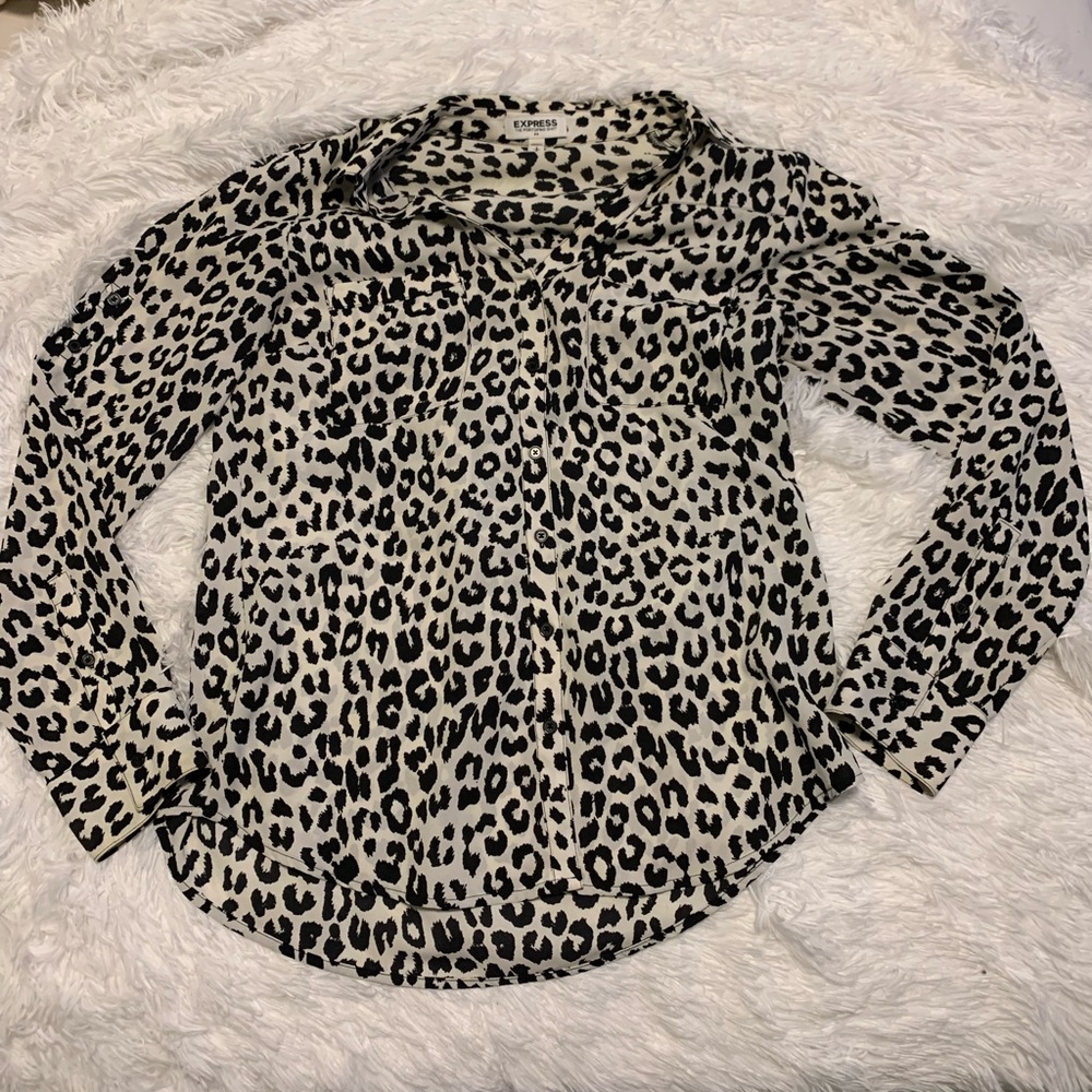 Cheetah Print Button Up